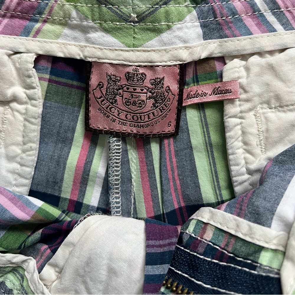 Vintage Juicy Couture Plaid Shorts - Picture 5 of 6